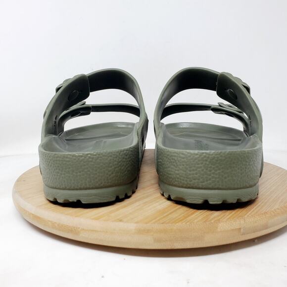 Birkenstock Arizona EVA Sandals 45 Mens Green Slide Straps Buckle Shoes - Picture 8 of 13